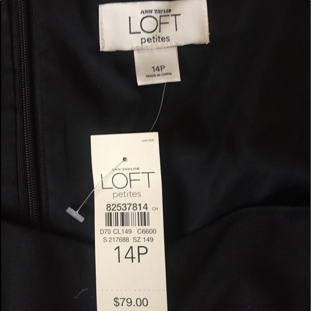 Ann Taylor Loft black cocktail dress